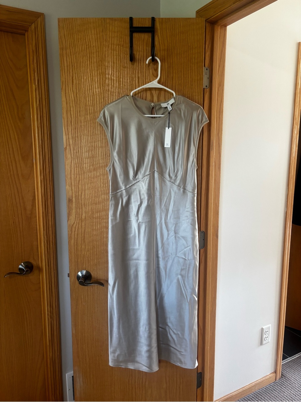 Banana Republic Silver Midi Dress